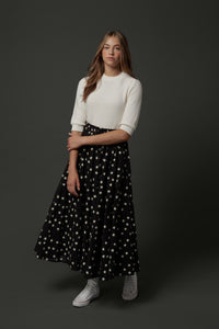 ZAIKAMOYA MERYL STAR DRAWSTRING SKIRT