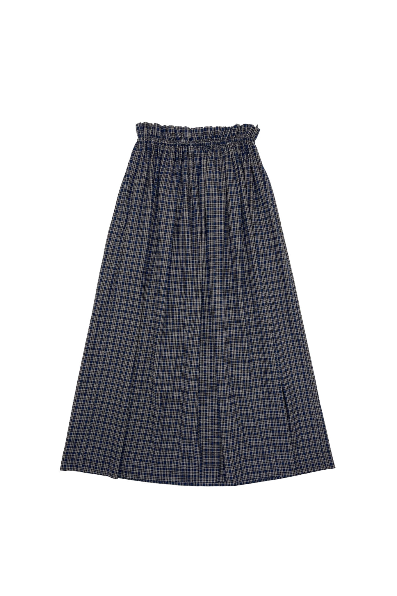 ELLE OH ELLE ODELIA RUFFLE WAIST PLAID SKIRT