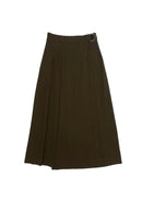 UNAYA LEILANI PLEATED BELTED SKIRT