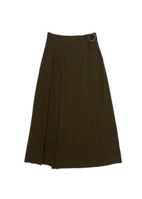 UNAYA LEILANI PLEATED BELTED SKIRT