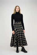 ZAIKAMOYA ZIVA SKIRT IN PLAID