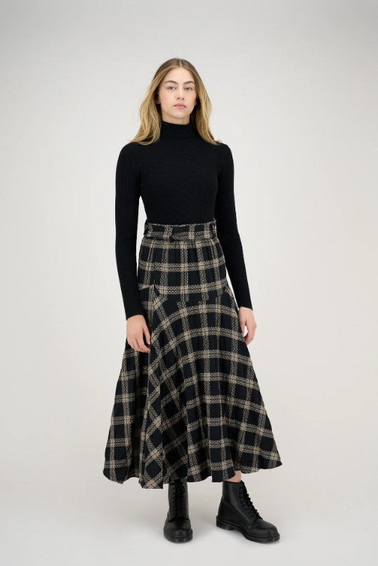ZAIKAMOYA ZIVA SKIRT IN PLAID