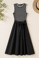 ERMANNA COMBINED STRIPED JUMPER W BELT