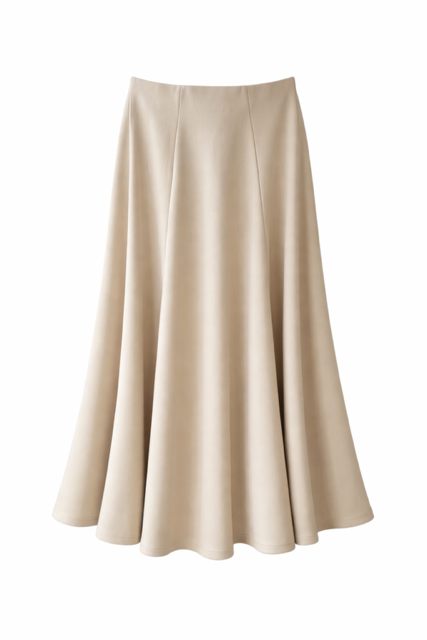KUO RIBBED PANEL SKIRT