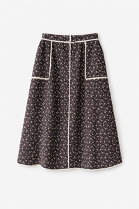 AUREUM CROCHET TRIM FLORAL SKIRT