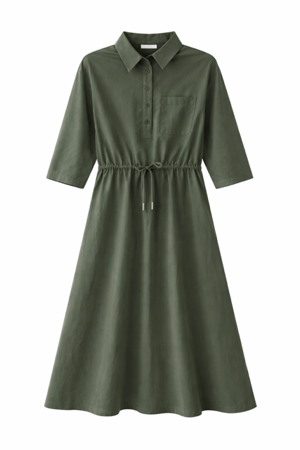 IN:05 DRAWSTRING SHIRTDRESS