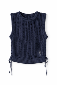 DELUC BRAIDED KNIT VEST