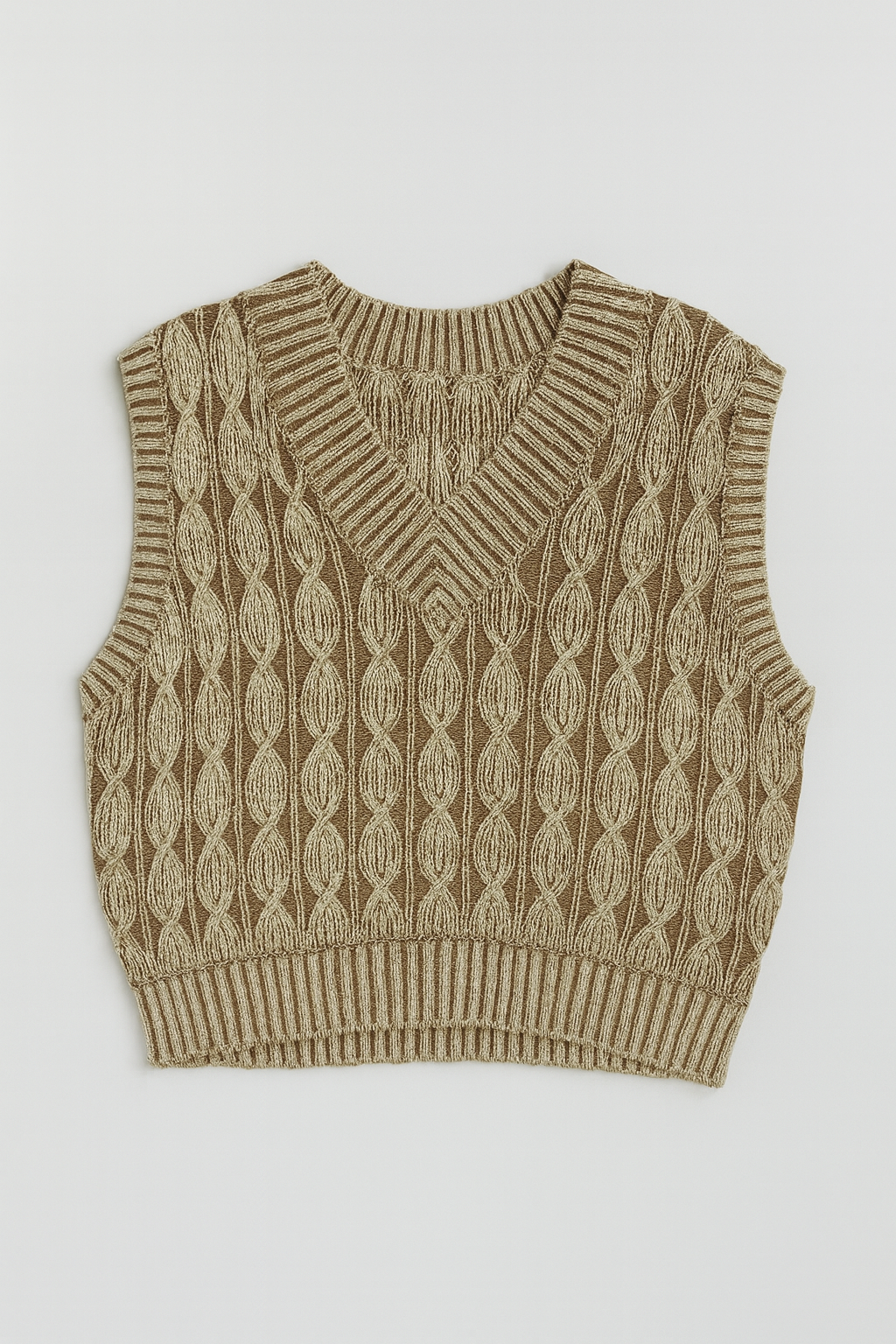 MYSTTE CABLE KNIT VEST