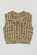 MYSTTE CABLE KNIT VEST