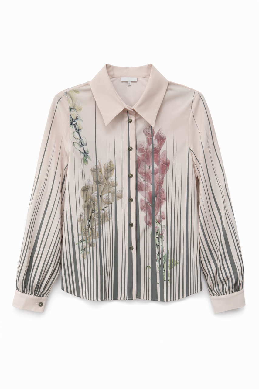 BARELLI PRINTED FLORAL BLOUSE W MATCHING SKIRT (SET)