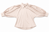 BARELLI ZIP-BACK GATHERED BLOUSE