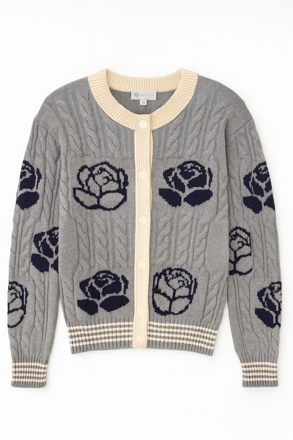 MYSTTE CHUNKY ROSE SWEATER