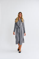 PARCELLE KNIT BUTTONDOWN BELTED DRESS