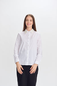 PARCELLE BUTTONDOWN SHIRT W COLLAR PEARL