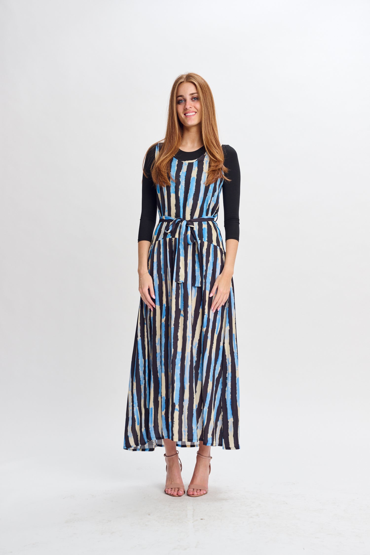 PARCELLE STRIPE JUMPER W BELT