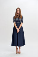 PARCELLE STRIPED POLO DRESS