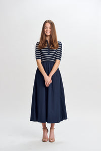 PARCELLE STRIPED POLO DRESS