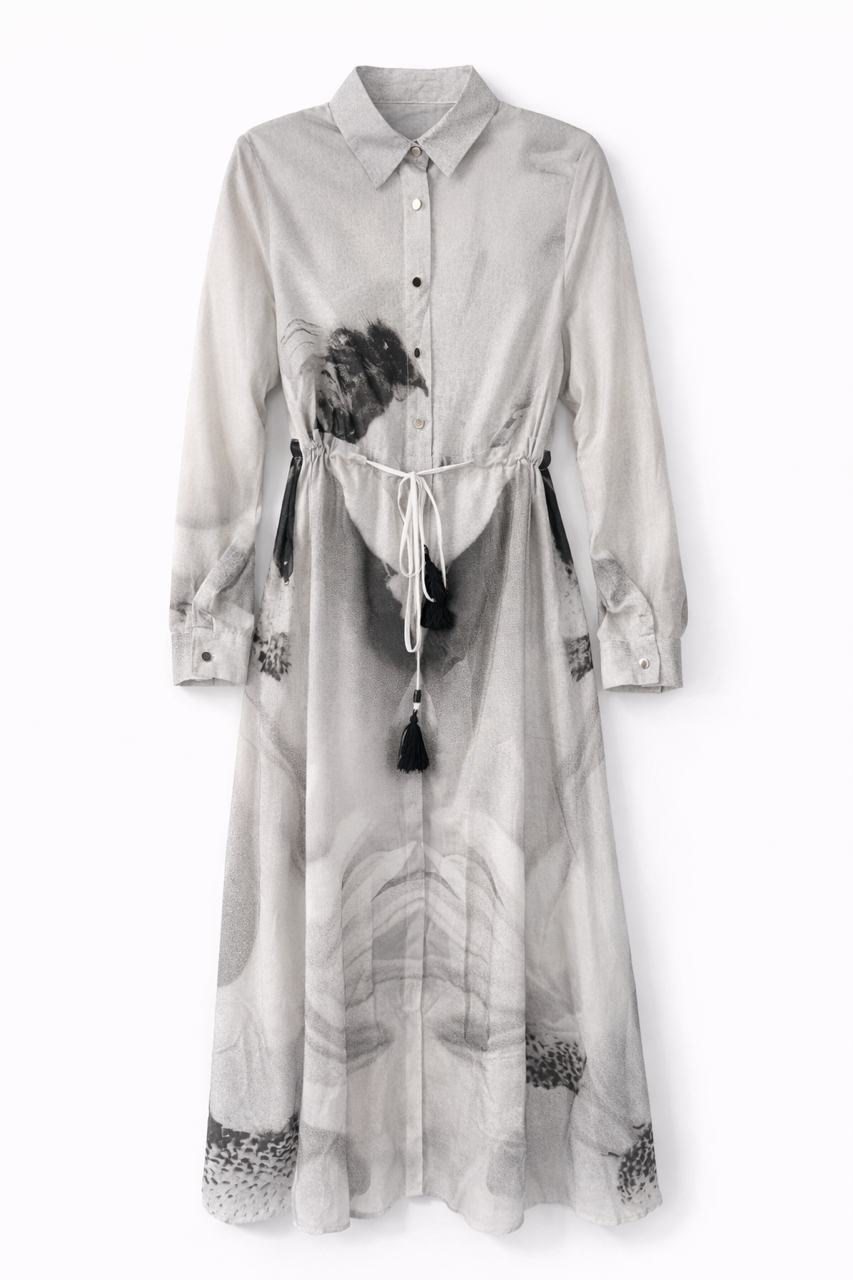PARCELLE PRINTED DESIGN FLORAL DRESS