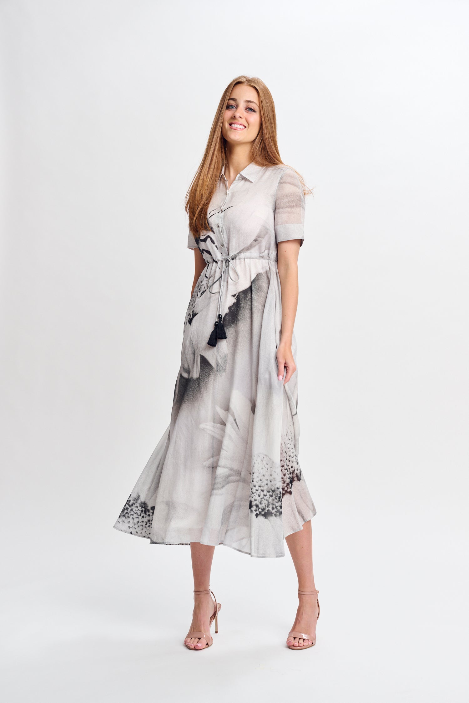 PARCELLE PRINTED DESIGN FLORAL DRESS