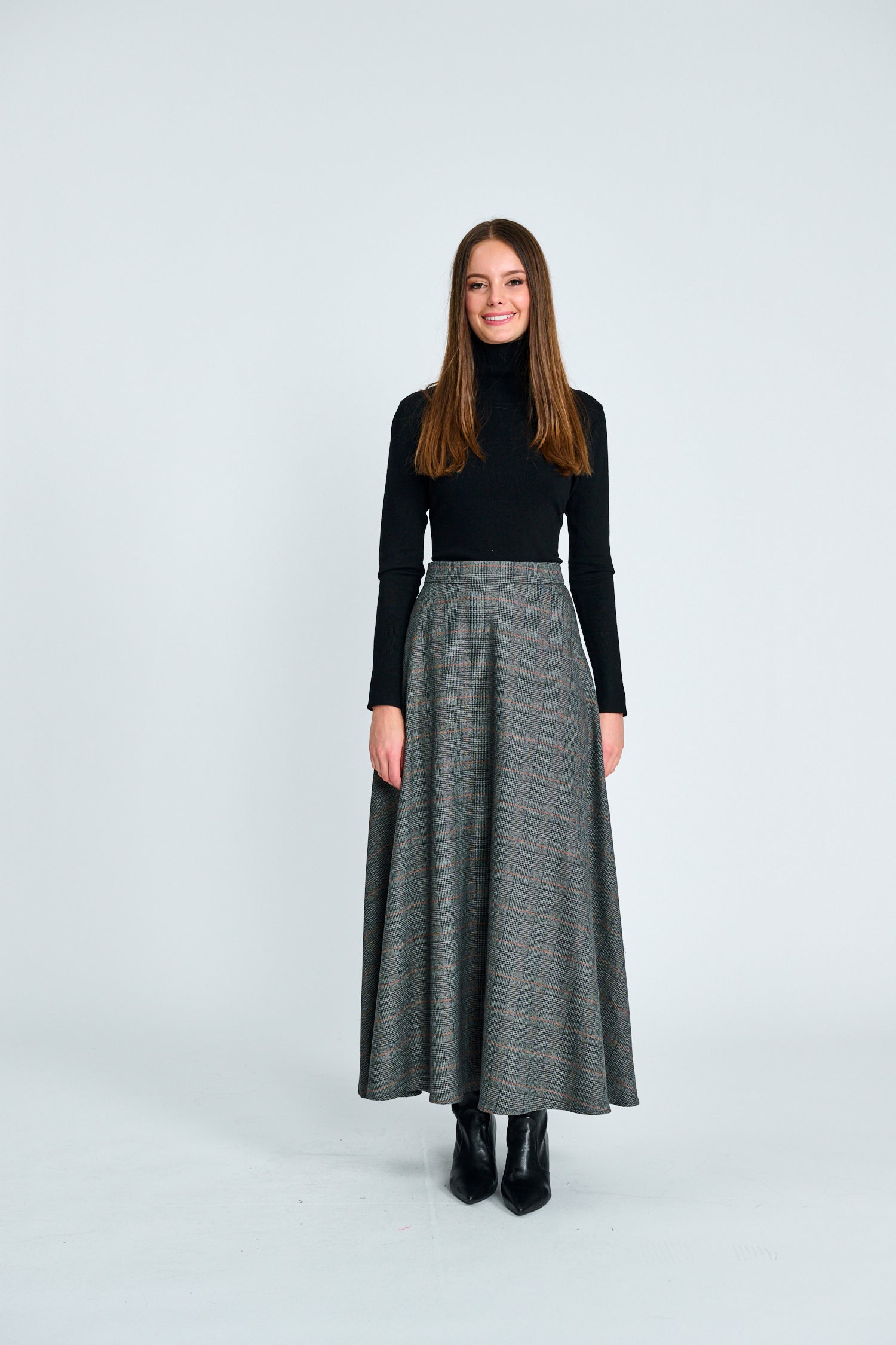 PARCELLE PLAID SKIRT