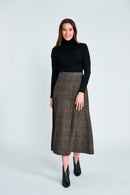 PARCELLE SOFT PLAID SKIRT