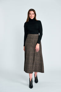 PARCELLE SOFT PLAID SKIRT