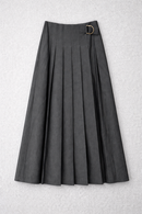 MCQUEEM PLEATED MIDI SKIRT