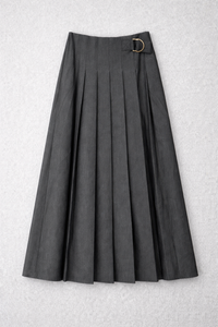 MCQUEEM PLEATED MIDI SKIRT