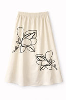 PASCAL FLORAL APPLIQUE SKIRT