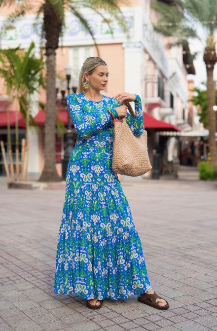 ADINA LAS VEGAS PRINTED MARRAKESH LONG SLEEVE TEE