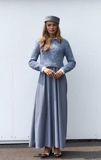 NOIR OPEN KNIT DELICATE TOP