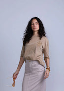 RAVE ON TREND ANCHOR CREST OVERSIZED TEE