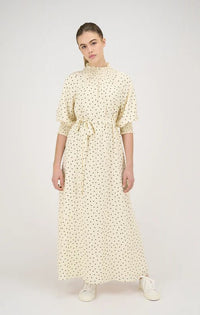 ZAIKAMOYA ANTOINETTE MINI BLACK HEARTS DRESS