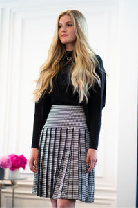 APPARALEL HOUNDSTOOTH INFINITY SKIRT