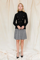 APPARALEL KNIT BLAZER W GOLD BUTTONS