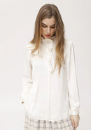 OKY FLORAL APPLIQUE BLOUSE