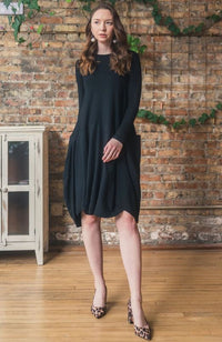 APPARALEL JERSEY KNIT DRESS W POCKETS