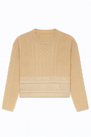 ASPIRE KNIT SWEATER W PUFFER BOTTOM