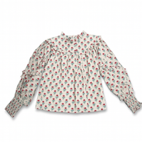 AUREUM RUFFLED SLEEVE BLOUSE