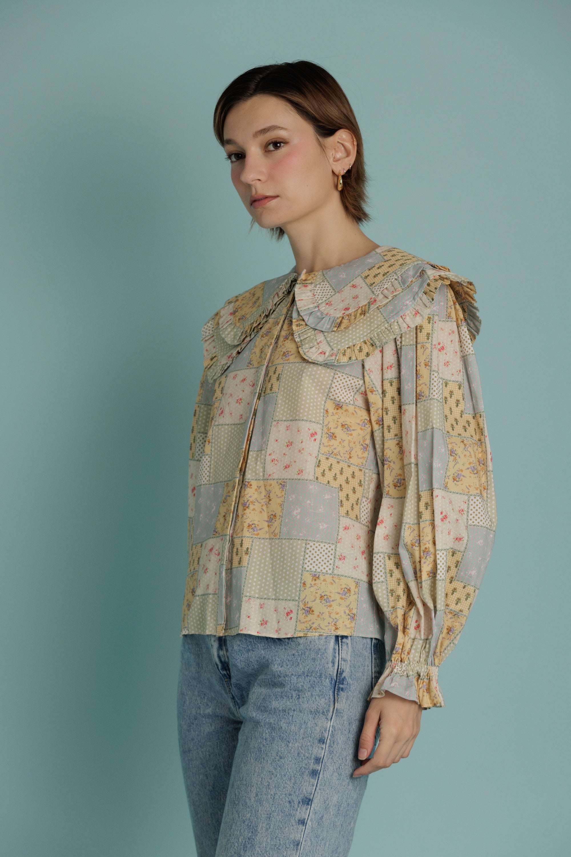 AUREUM TOILE SLEEVELESS BLOUSE W DART