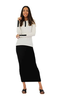 AVA LEA MIDI PENCIL SKIRT