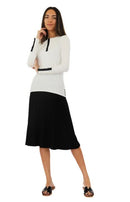 AVA LEA A-LINE RIBBED SKIRT