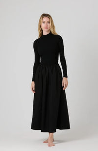 BY TESS AVERY RIBBED TURTLENECK TOP DRESS