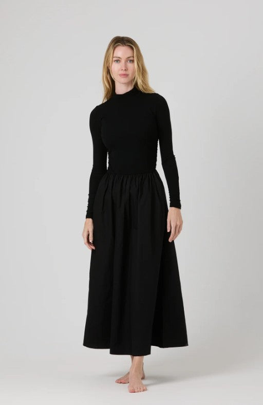 BY TESS AVERY RIBBED TURTLENECK TOP DRESS