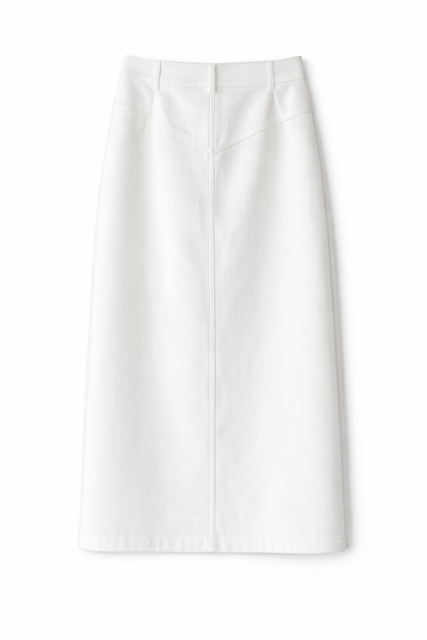 MONN STRAIGHT BASIC TWILL SKIRT