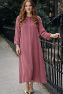 SEW LIP HIDDEN BUTTON DRESS