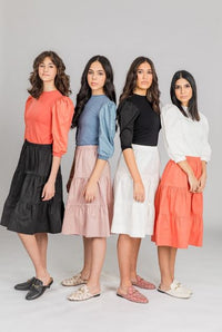 UNCLEAR BELVEDERE SLEEVE TOP