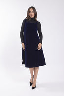 BLACK Velvet Square Neck Jumper