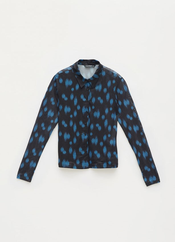 WILD PONY SHEER BUTTONDOWN TOP