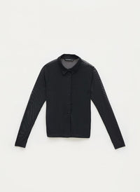 WILD PONY SHEER BUTTONDOWN TOP